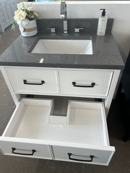 30" Modern Vanity, Quartz Top and Sink SALE $1,000