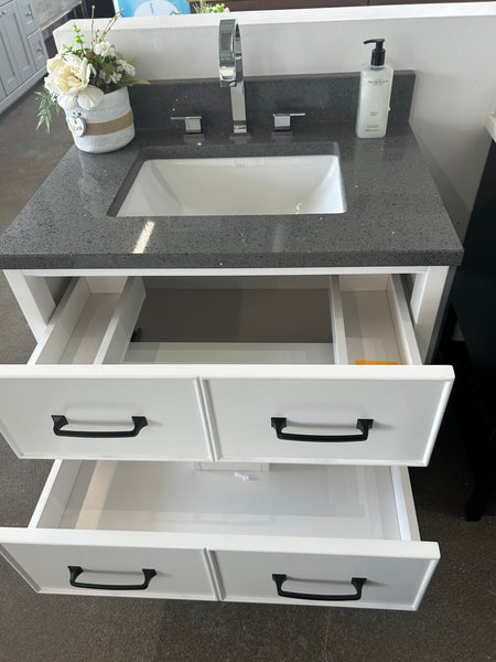 30" Modern Vanity, Quartz Top and Sink SALE $1,000