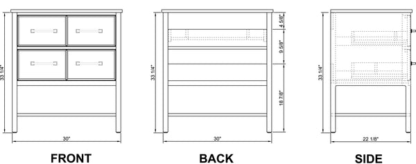 30" Modern Vanity, Quartz Top and Sink SALE $1,000