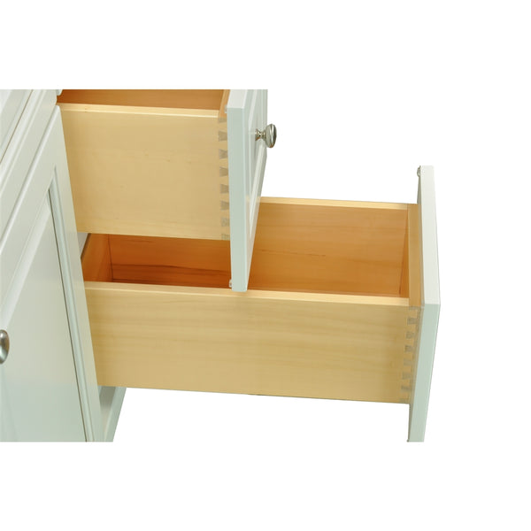 60" Antique White Damian Vanity Base Only