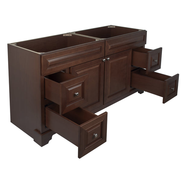 72" Royalwood Damian Vanity with Carrera Quartz