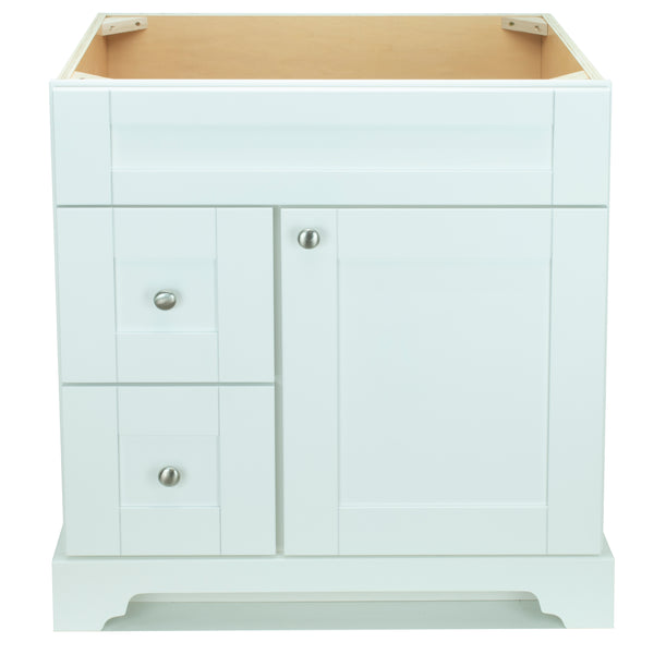 30" White Damian Vanity Base Only