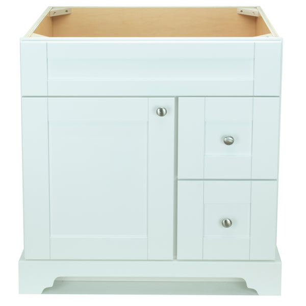 30" White Damian Vanity Base Only