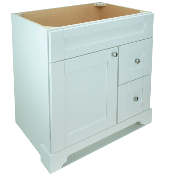 30" White Damian Vanity Base Only