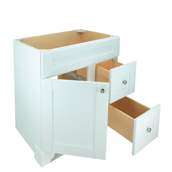 30" White Damian Vanity Base Only