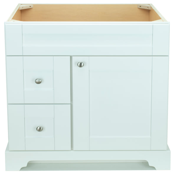 36" White Damian Vanity Base Only