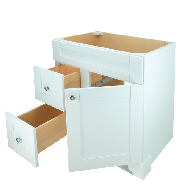 36" White Damian Vanity Base Only
