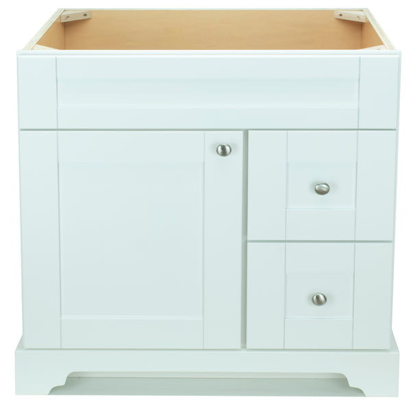 36" White Damian Vanity Base Only