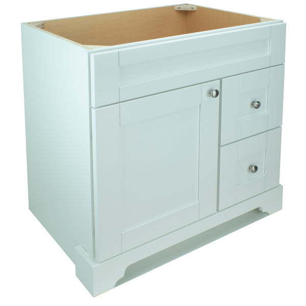 36" White Damian Vanity Base Only