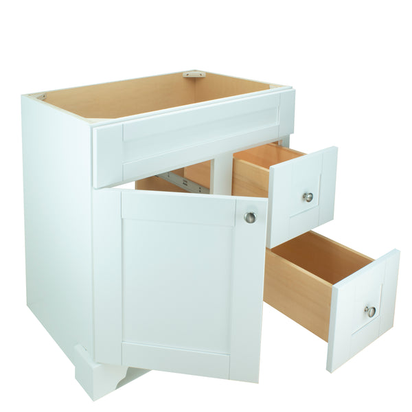 36" White Damian Vanity Base Only