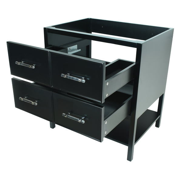 30" Black Gemma Vanity Base Only