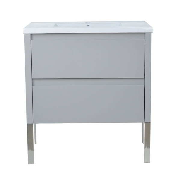 32" David Parisian Grey Vanity