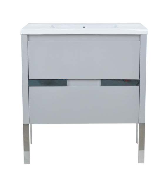 32" David Parisian Grey Vanity