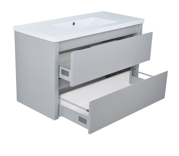 40" David Parisian Grey Vanity