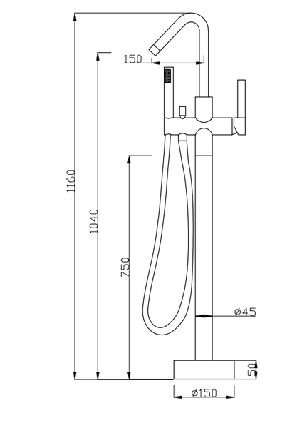 Martin Freestanding Bathtub Faucet