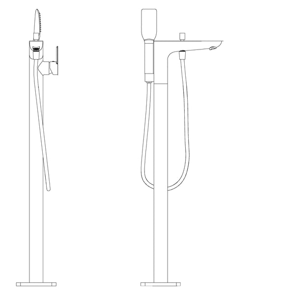 Stan Freestanding Bathtub Faucet
