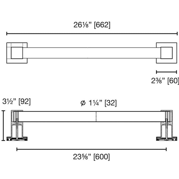 Safety Bar - Straight 26 S3224ADA