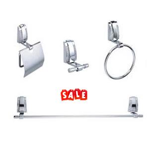 Bathroom Accessories set with bling 4-pc set