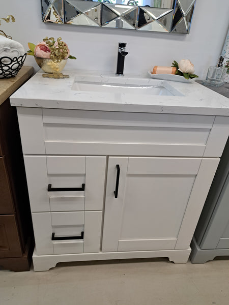VANITY Solid Wood with Quartz Top and sink. Price $ 800