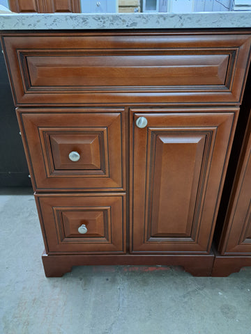 VANITY 24" SOLID WOOD ROYALWOOD with quartz top and sink $ 600