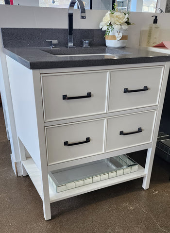 30" Modern Vanity, Quartz Top and Sink SALE $1,000