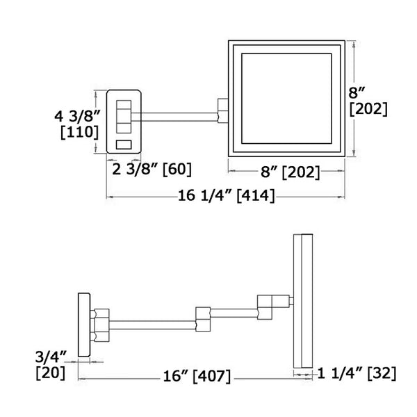 Magnification Mirror 2020H LED