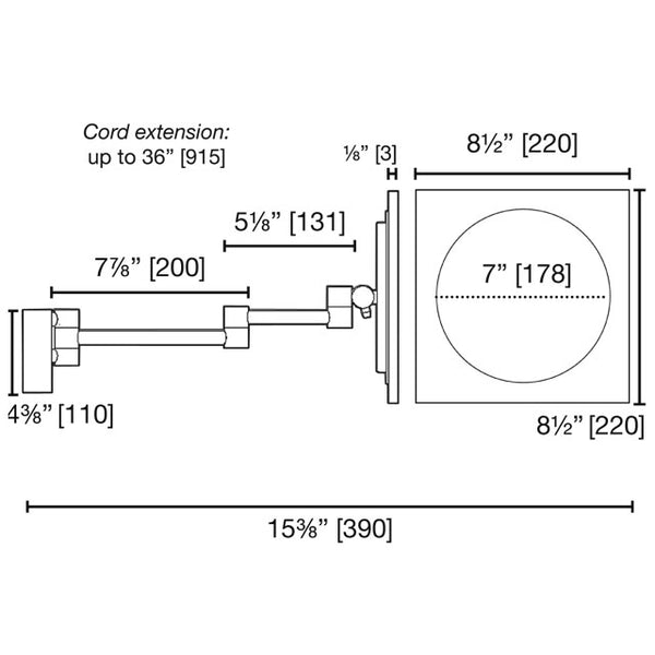 Magnification Mirror 2045H LED