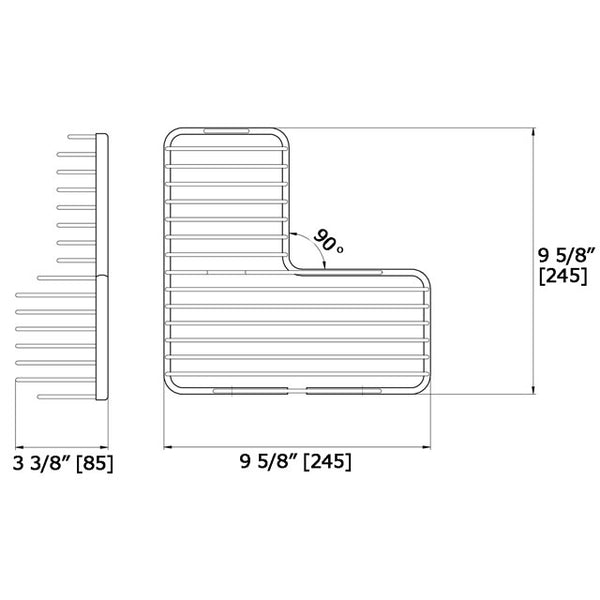 Corner Wire Basket 3391