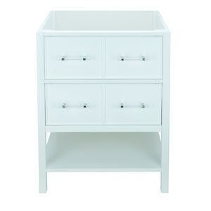 30" White Gemma Vanity Base Only