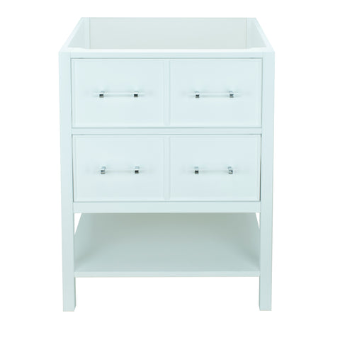 24" White Gemma Vanity Base Only