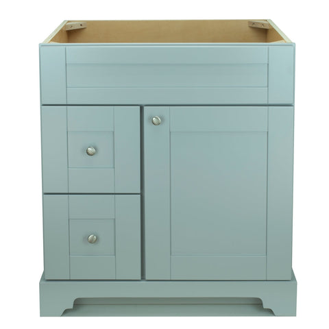 24" Grey Damian Vanity with Topaz Quartz