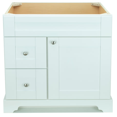 36" White Damian Vanity Base Only