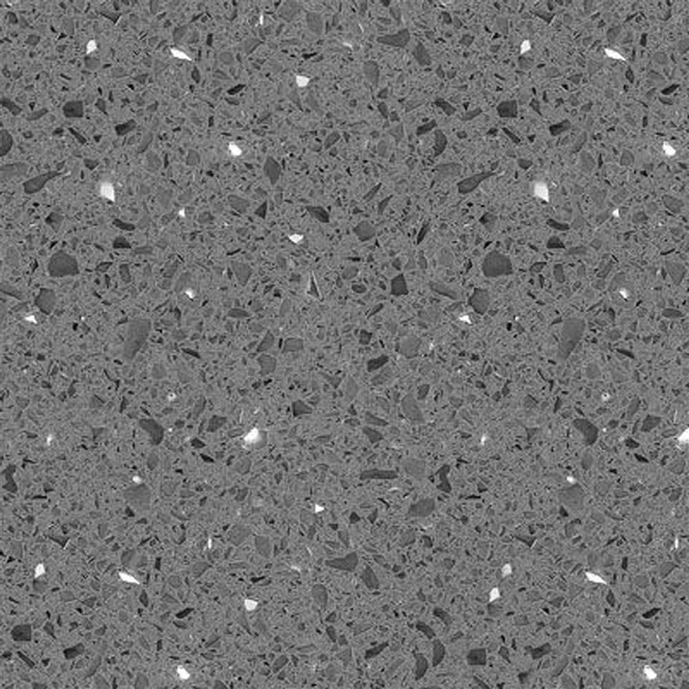 Crystal Grey Quartz Countertop Square Sink –