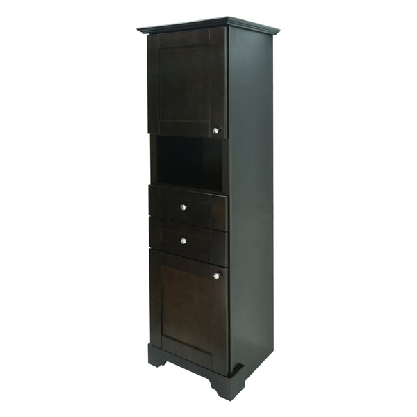 Espresso Damian Linen Cabinet