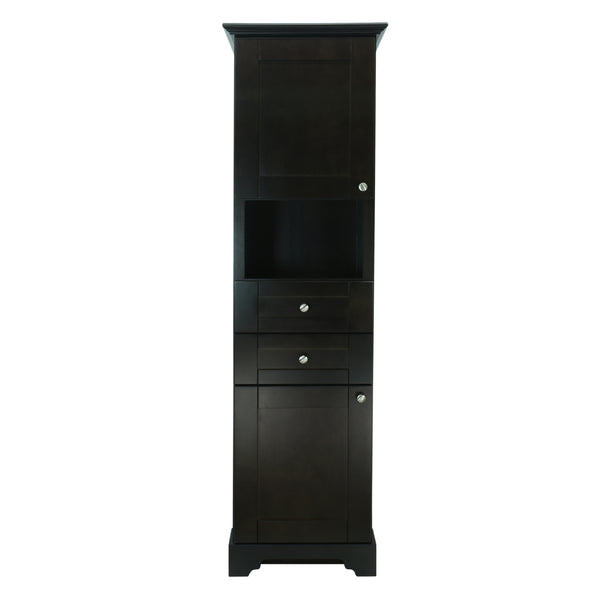 Espresso Damian Linen Cabinet