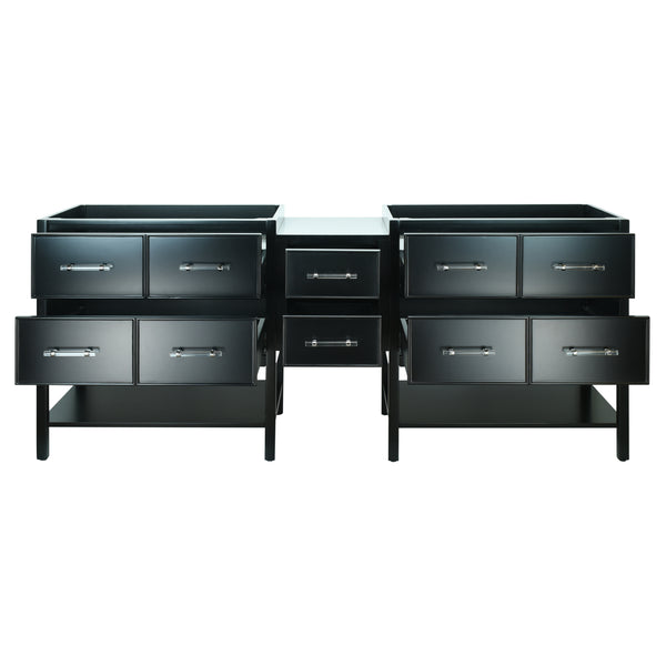74" Black Gemma Vanity Base Only