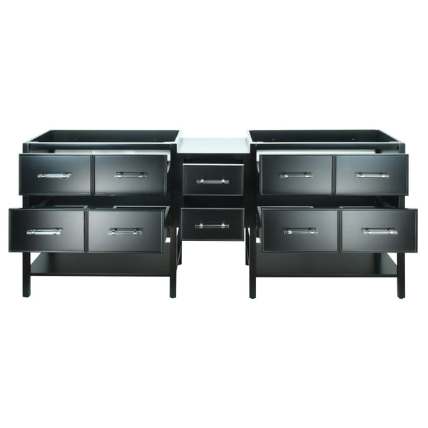 74" Black Gemma Vanity Base Only