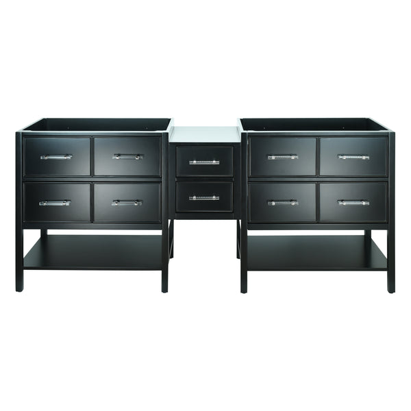 62" Black Gemma Vanity Base Only