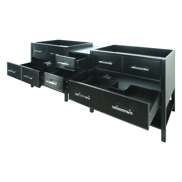 86" Black Gemma Vanity Base Only