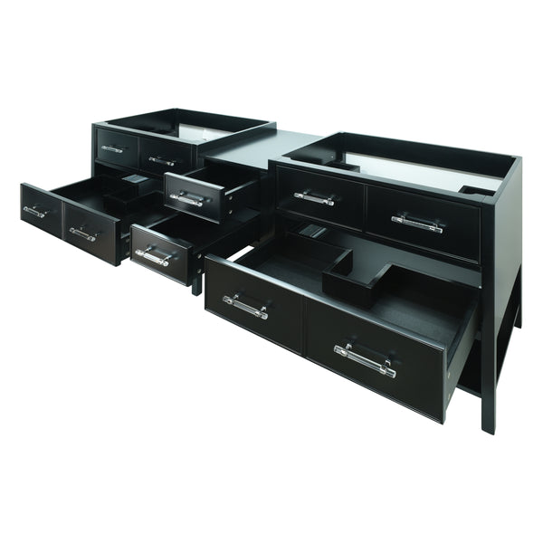 62" Black Gemma Vanity Base Only