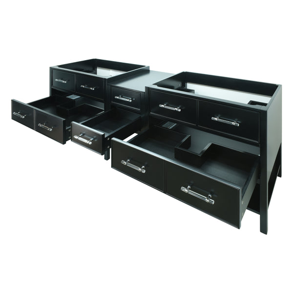 62" Black Gemma Vanity Base Only