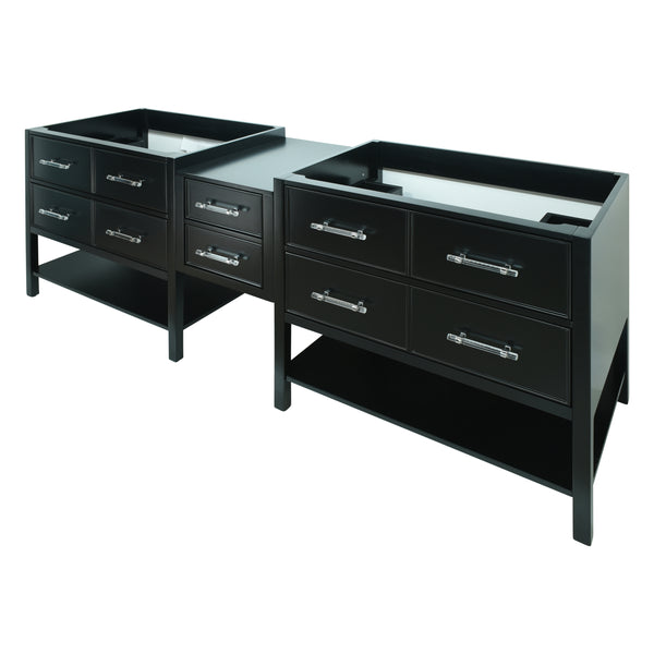 62" Black Gemma Vanity Base Only