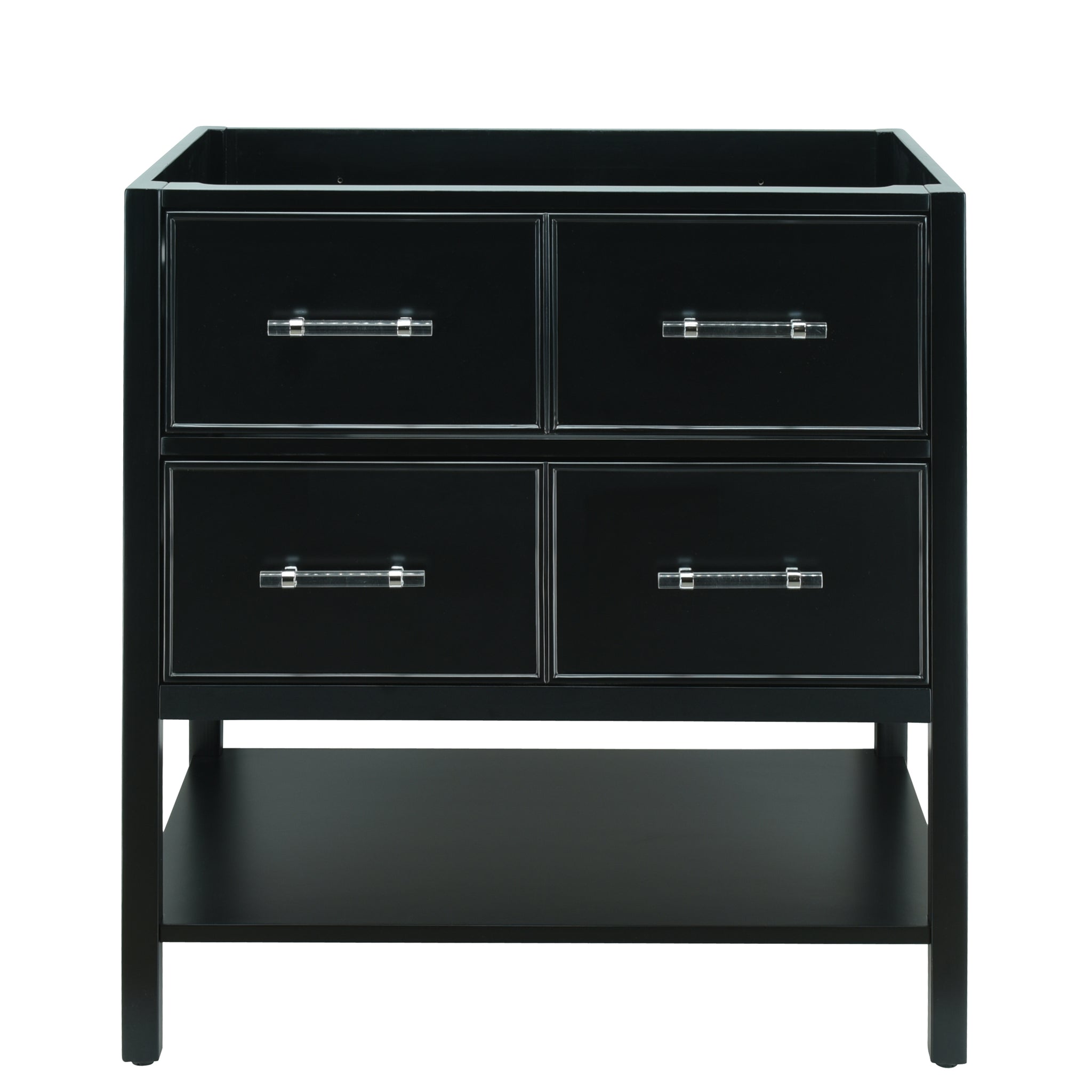 30" Black Gemma Vanity Base Only