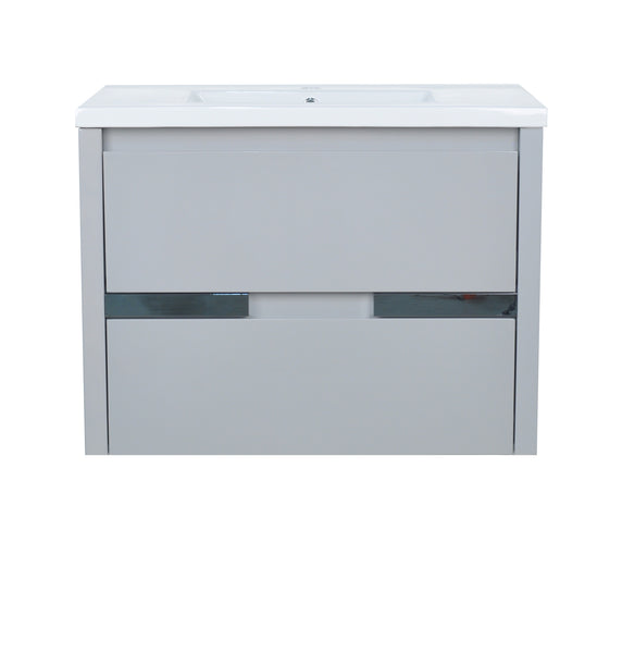 32" David Parisian Grey Vanity