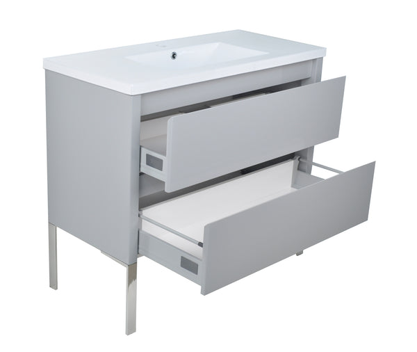 40" David Parisian Grey Vanity