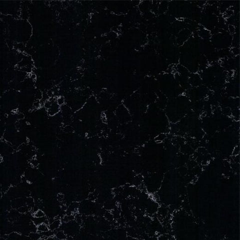 Moonlight Black Quartz Countertop Square Sink