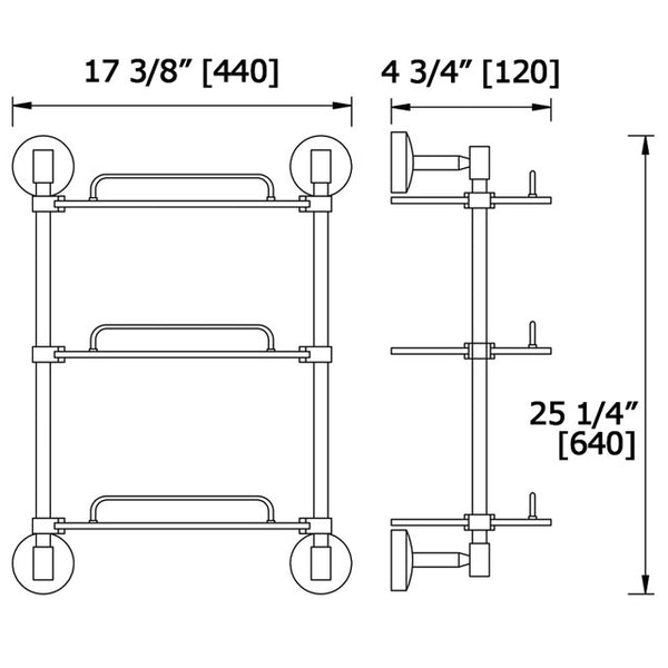 Classic-R Double / Triple Glass Shelf CR3852/CR3853