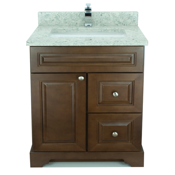 24" Royalwood Damian Vanity with Topaz Quartz