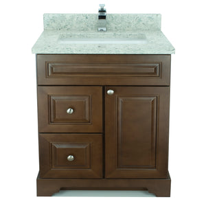 24" Royalwood Damian Vanity with Topaz Quartz