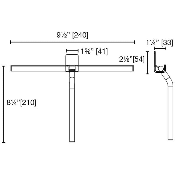 9 1/2" Shower Squeegee with Square Hook SS0100